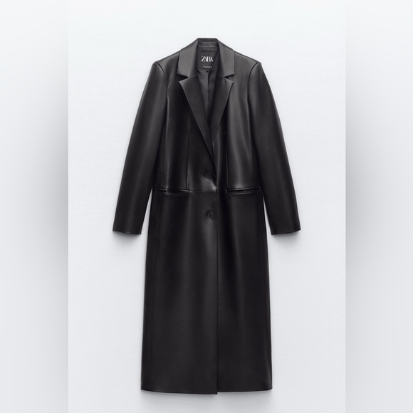 Zara Women's Black Coat - Picture 7 of 10